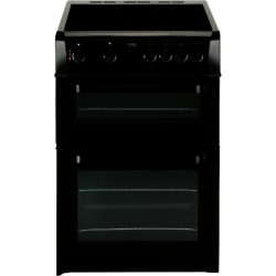 Beko BDC643K 60cm Double Cavity Electric Ceramic Cooker in Black